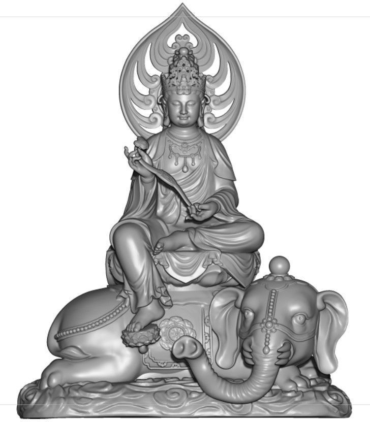 Model of 8 Buddhas for each age 3D print model_16