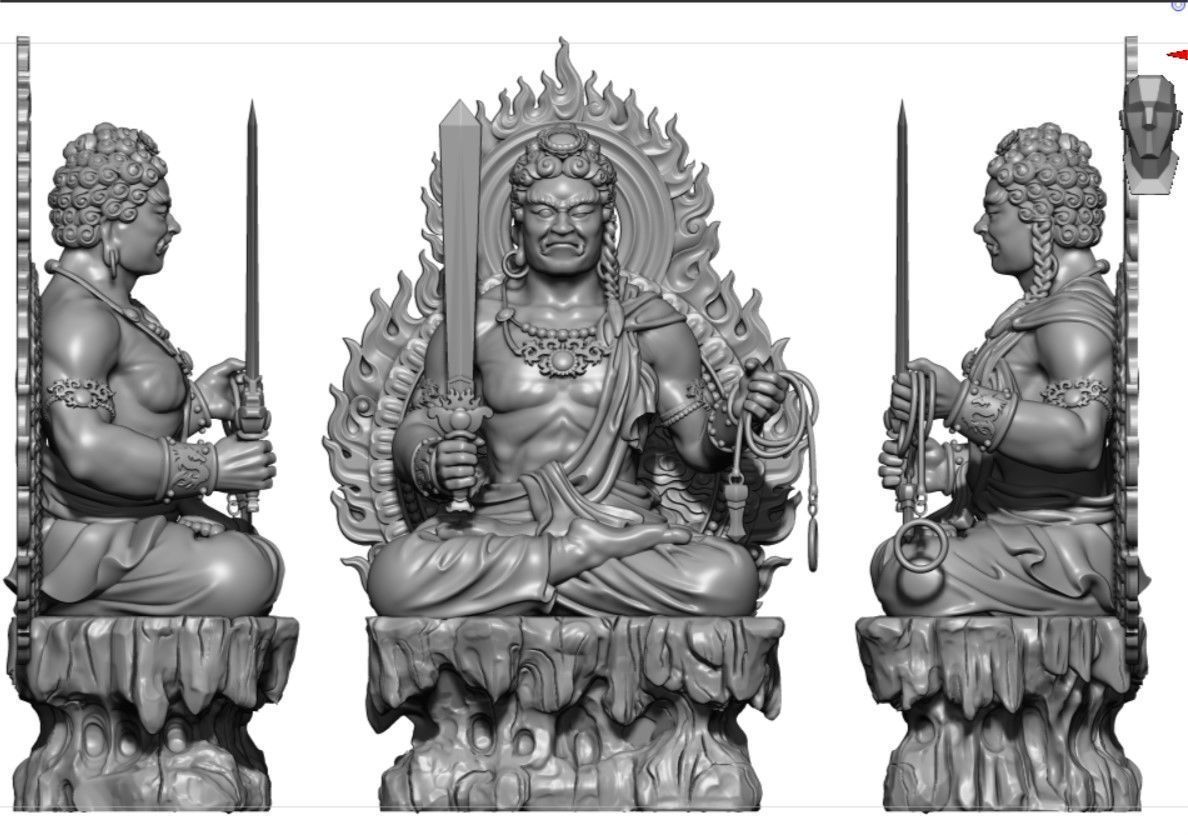 Model of 8 Buddhas for each age 3D print model_12