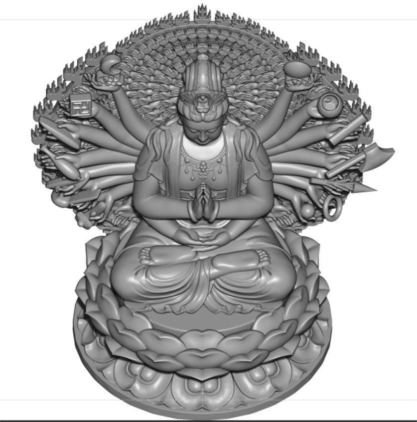 Model of 8 Buddhas for each age 3D print model_41