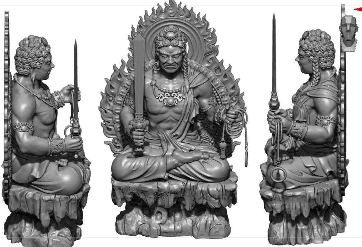 Model of 8 Buddhas for each age 3D print model_23