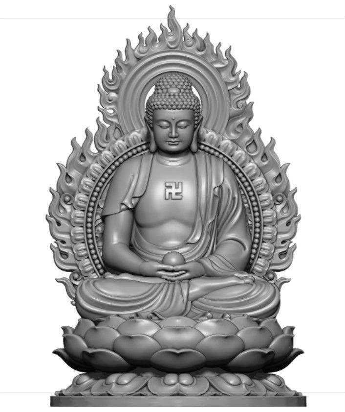 Model of 8 Buddhas for each age 3D print model_27