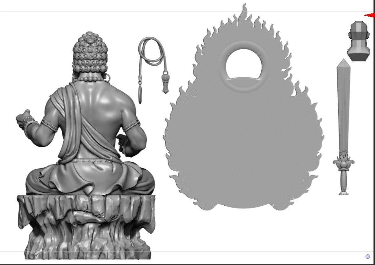 Model of 8 Buddhas for each age 3D print model_28