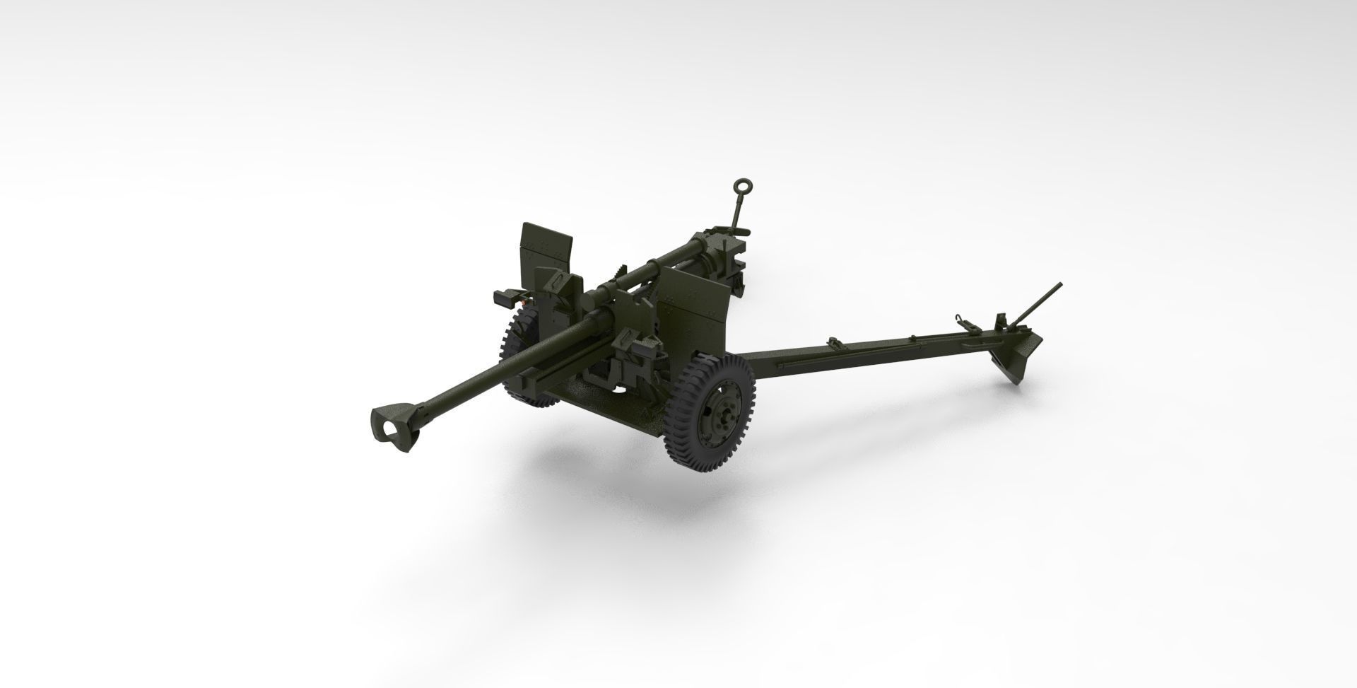 Feldhaubitze howitzer 3D model_1