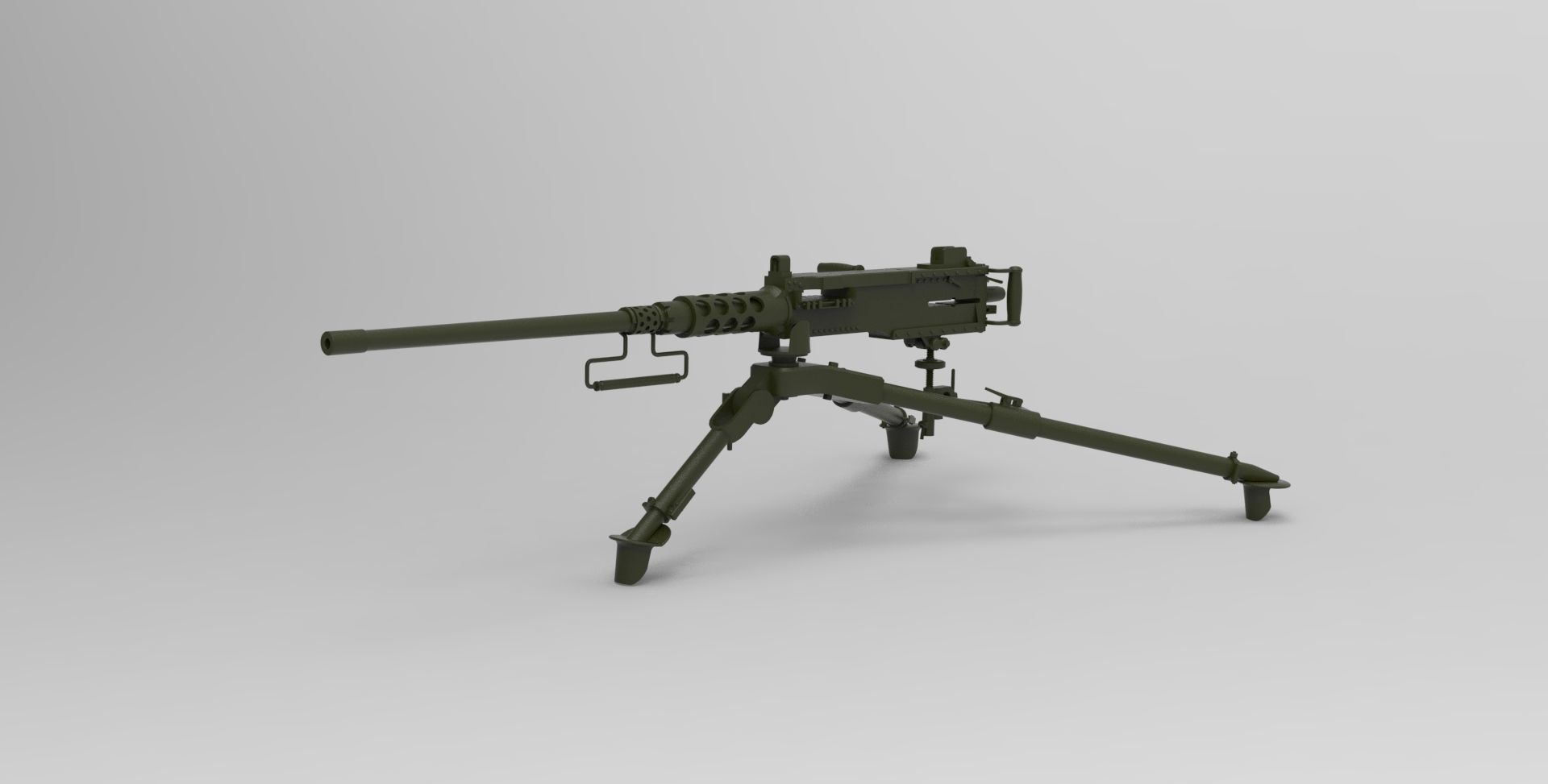 Caliber 50 Machine Gun 3D model_1
