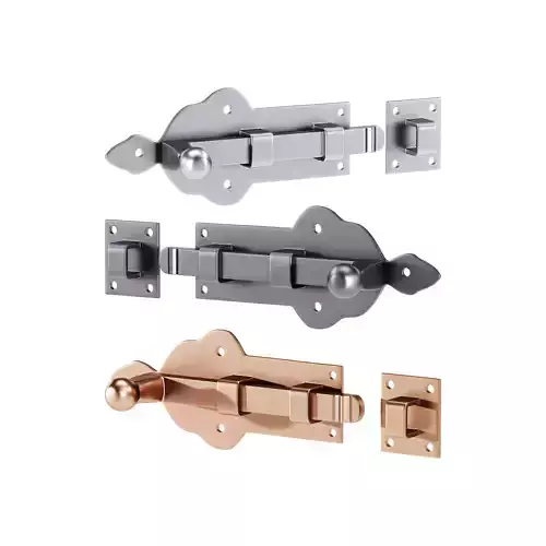 Slide Bolt Door Latch 3D model