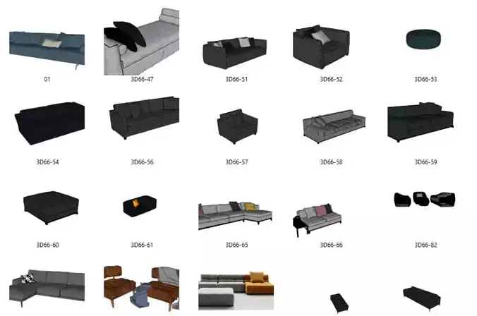 300 sofas model for living room