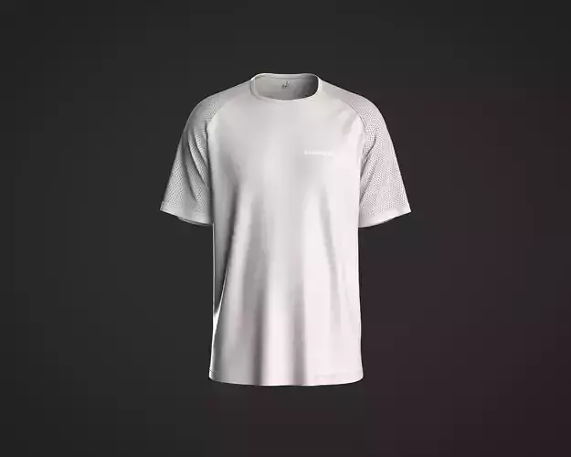 Men raglan sleeve t-shirt with mesh fabric 