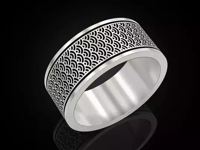 Wave Patterns Ring