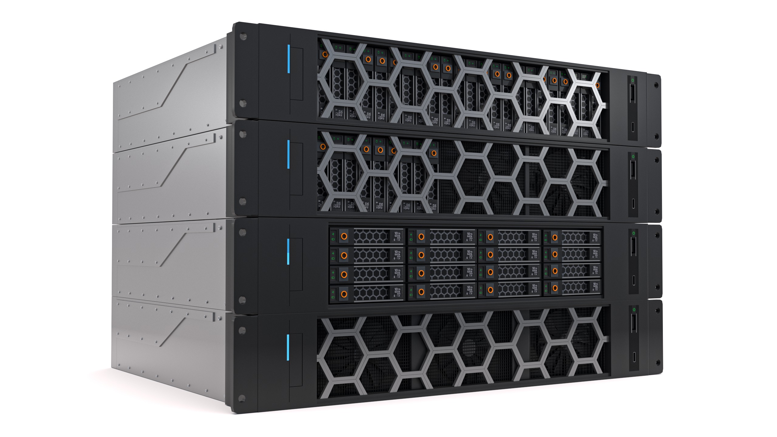 Data Storage Server Collection 3D model_1