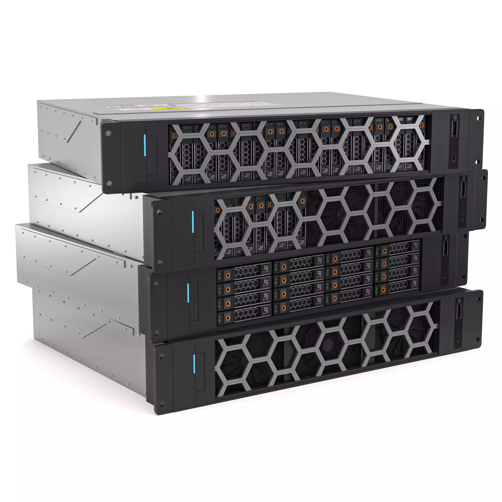 Data Storage Server Collection 3D model_0