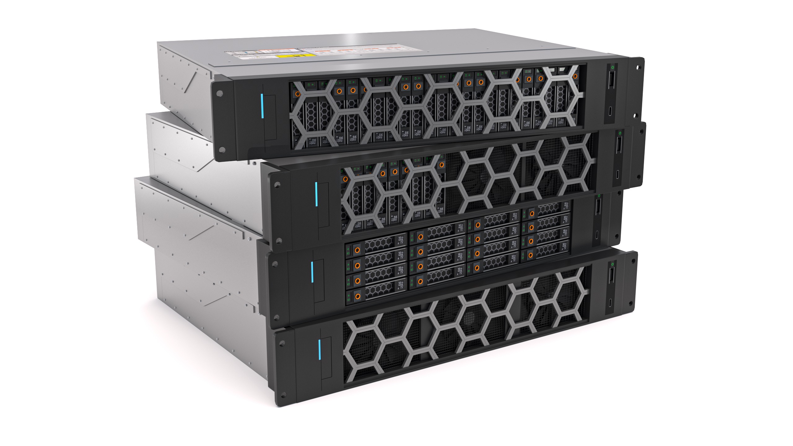 Data Storage Server Collection 3D model_4