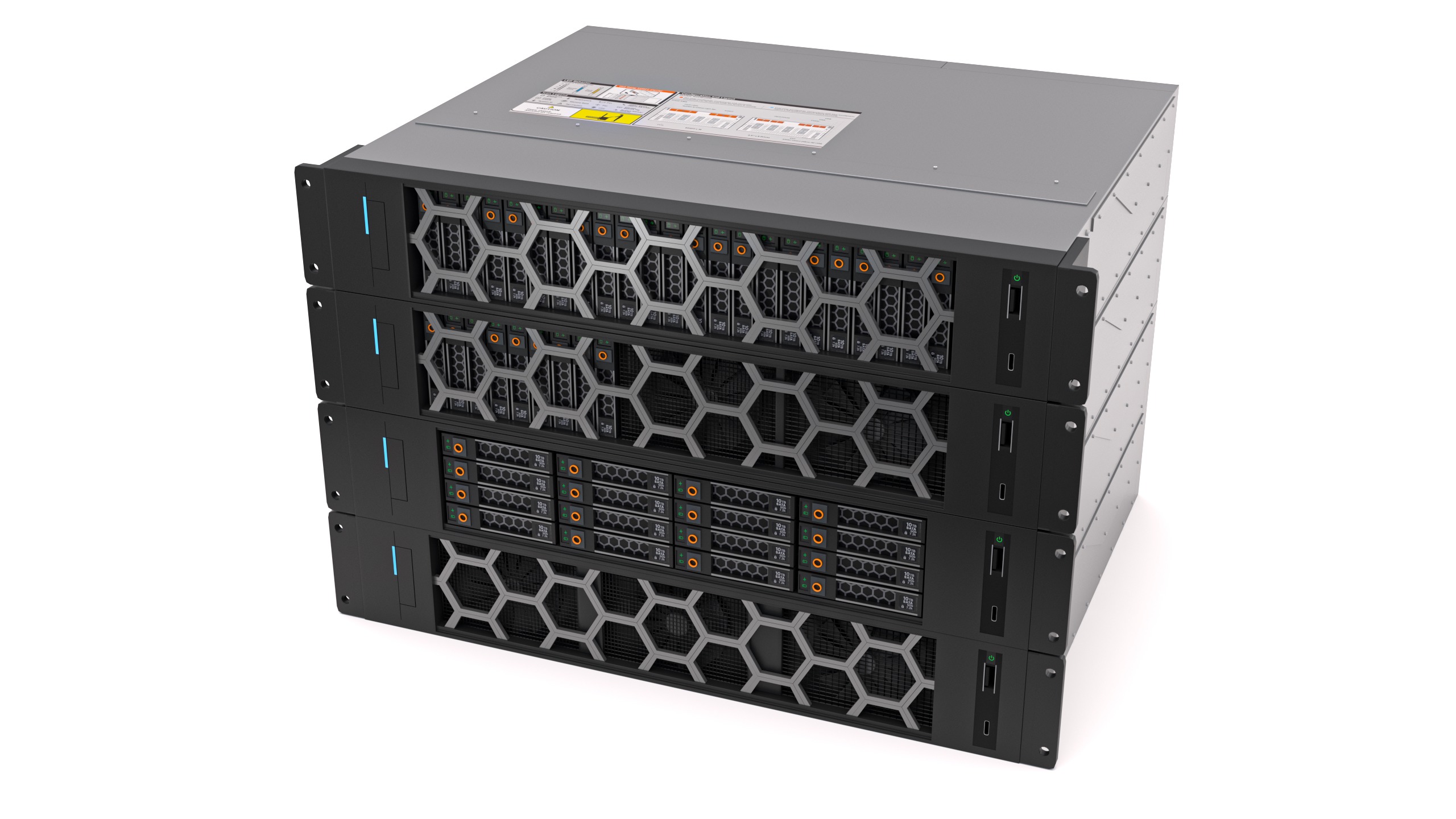 Data Storage Server Collection 3D model_2