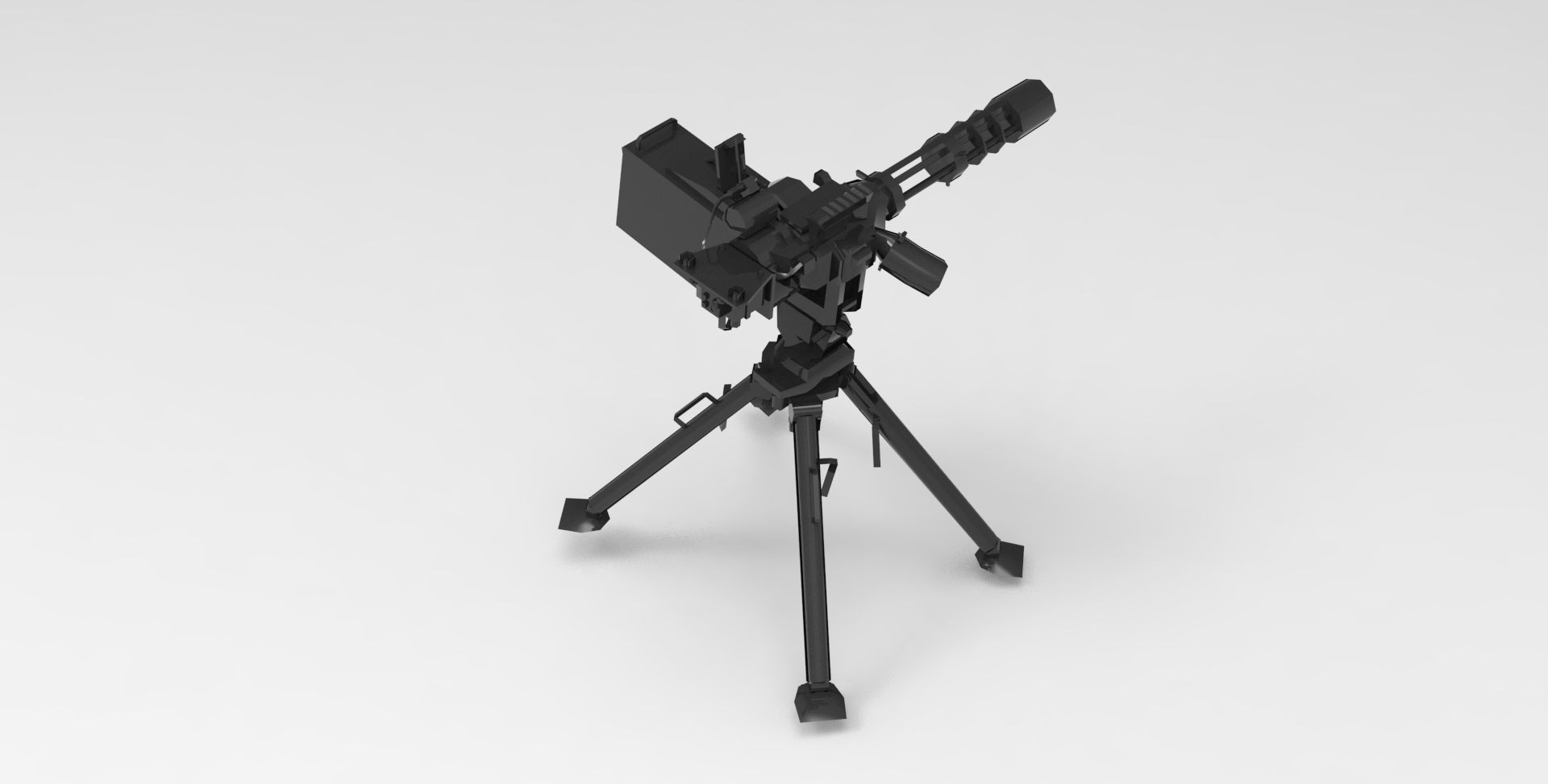 machine gun 3D model_1