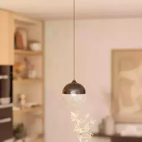 Ashley Furniture Glass Pendant Light