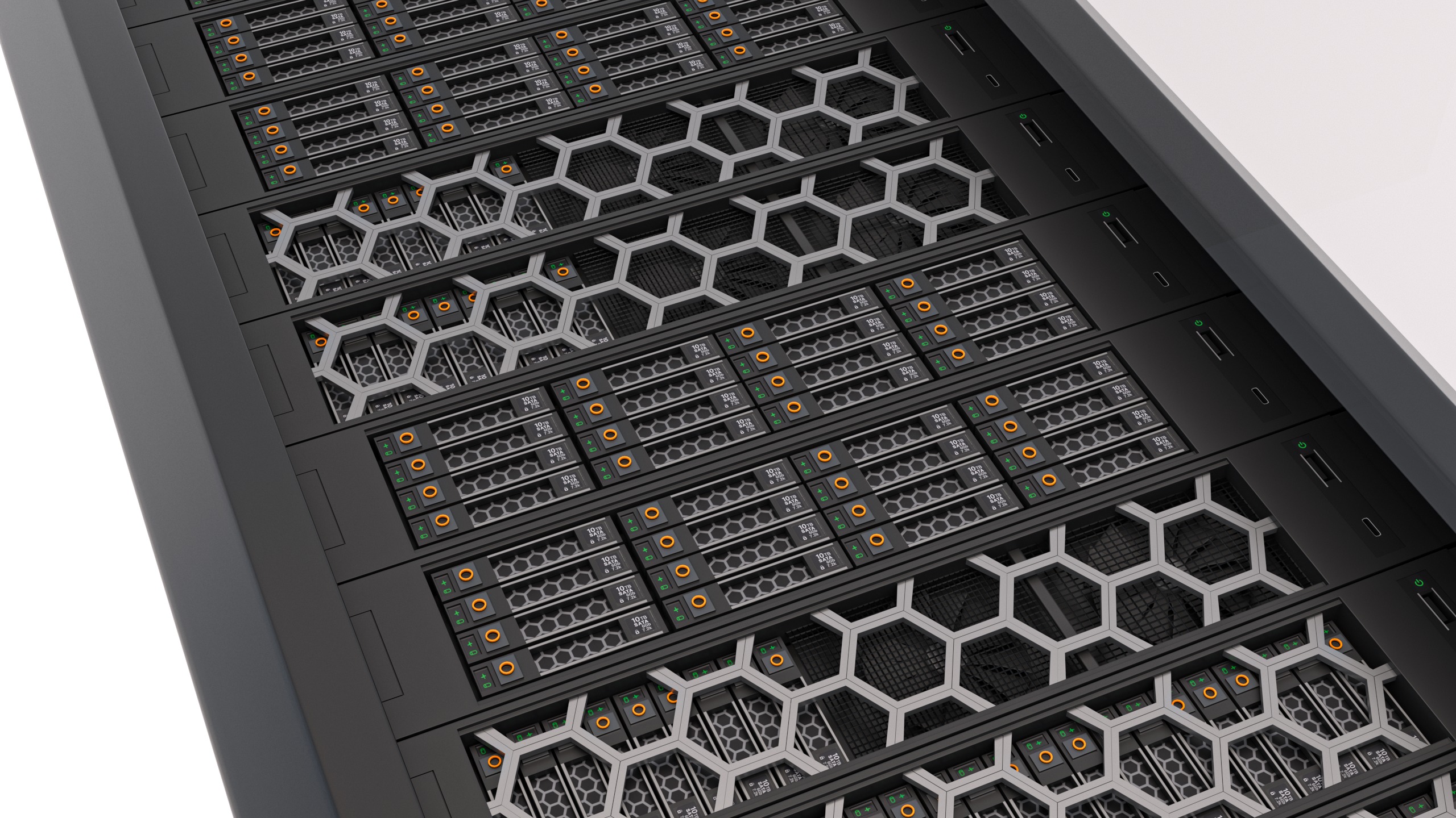 Data Server Rack 3D model_3