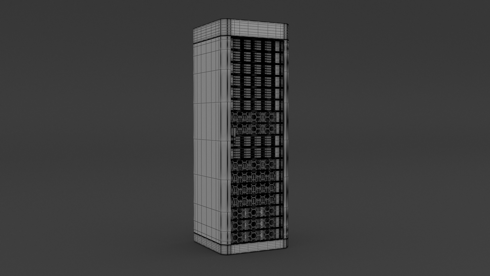 Data Server Rack 3D model_7