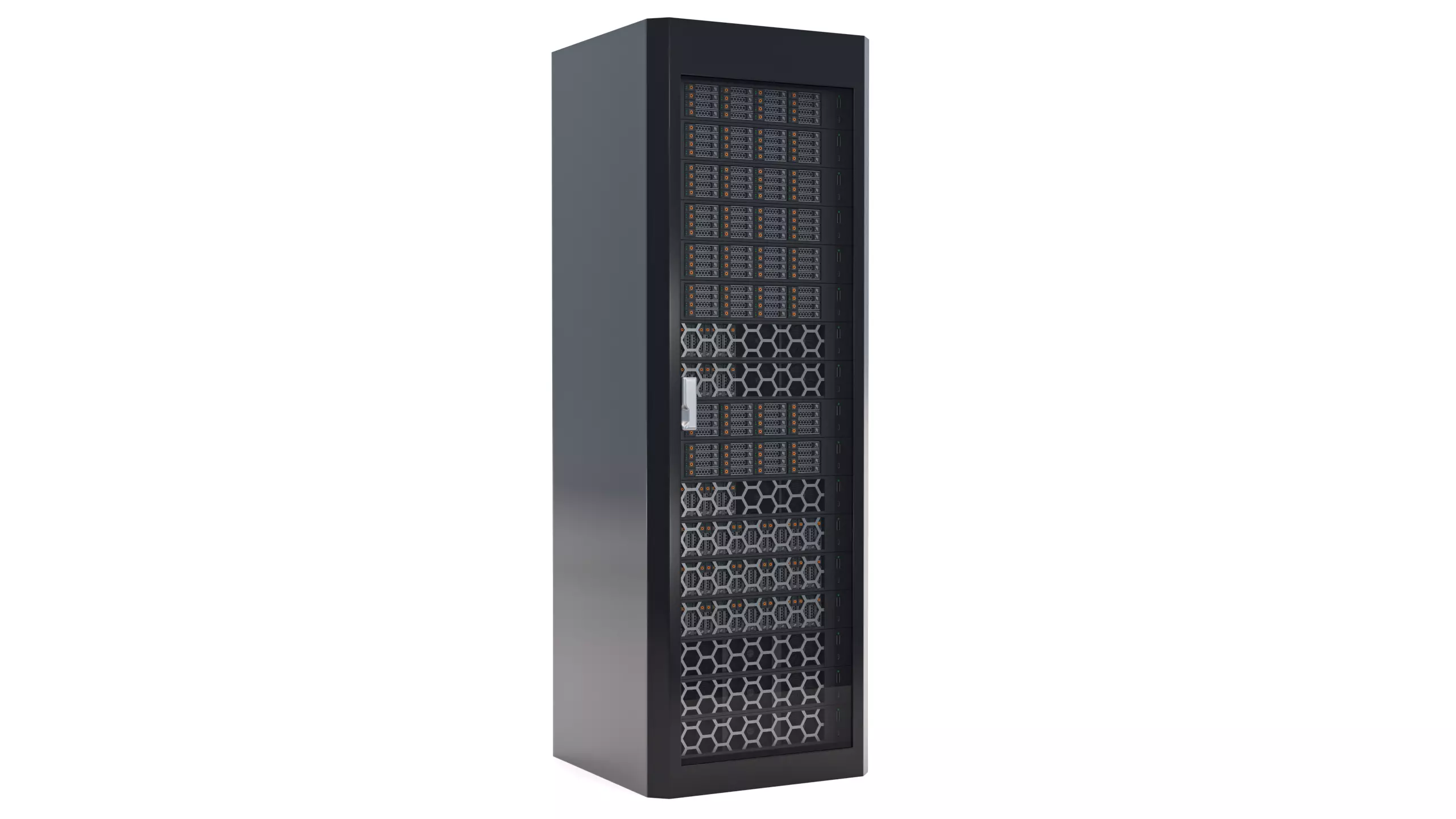 Data Server Rack 3D model_0