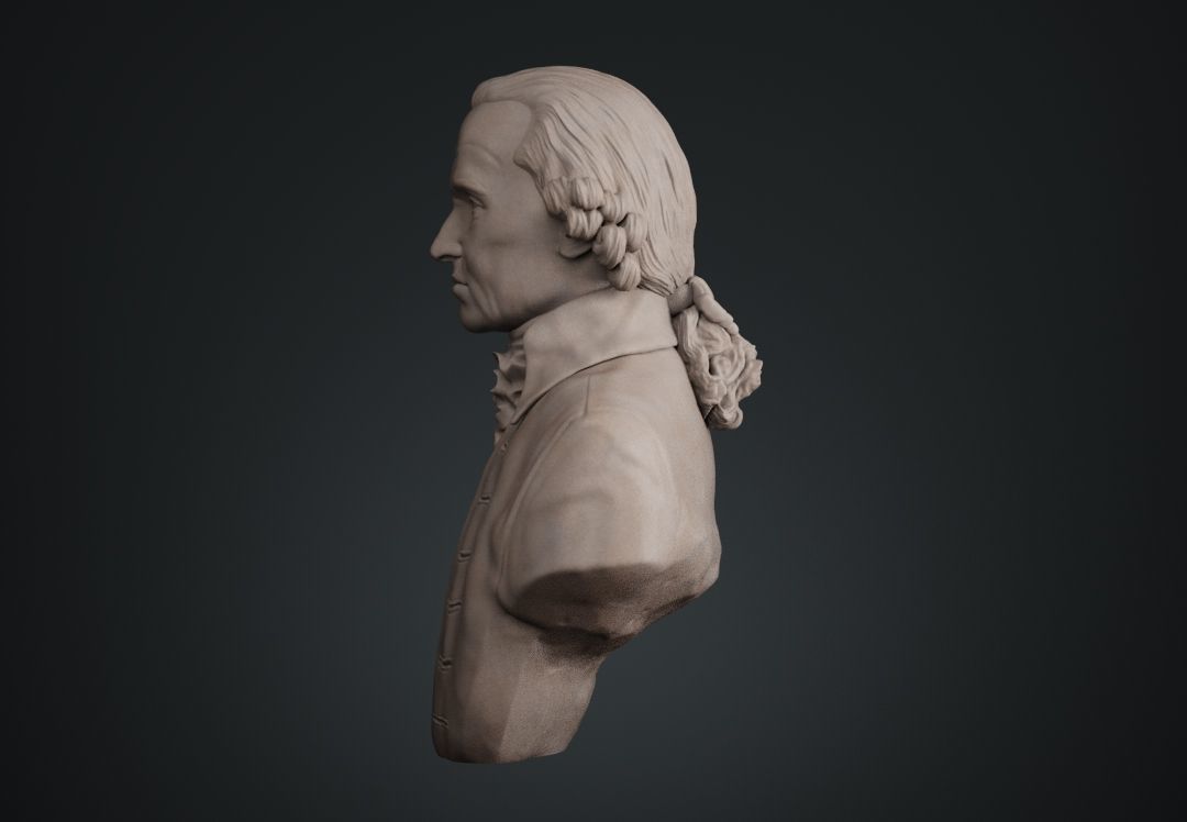 Immanuel Kant Bust 3D print model_2