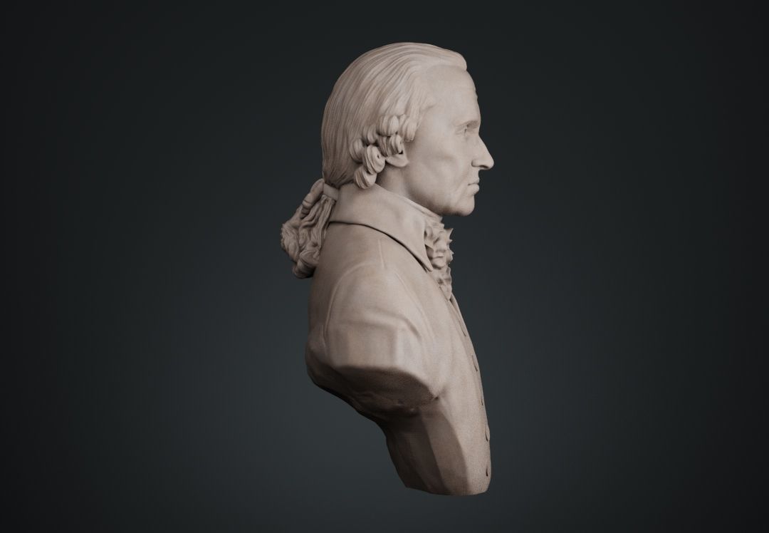 Immanuel Kant Bust 3D print model_8