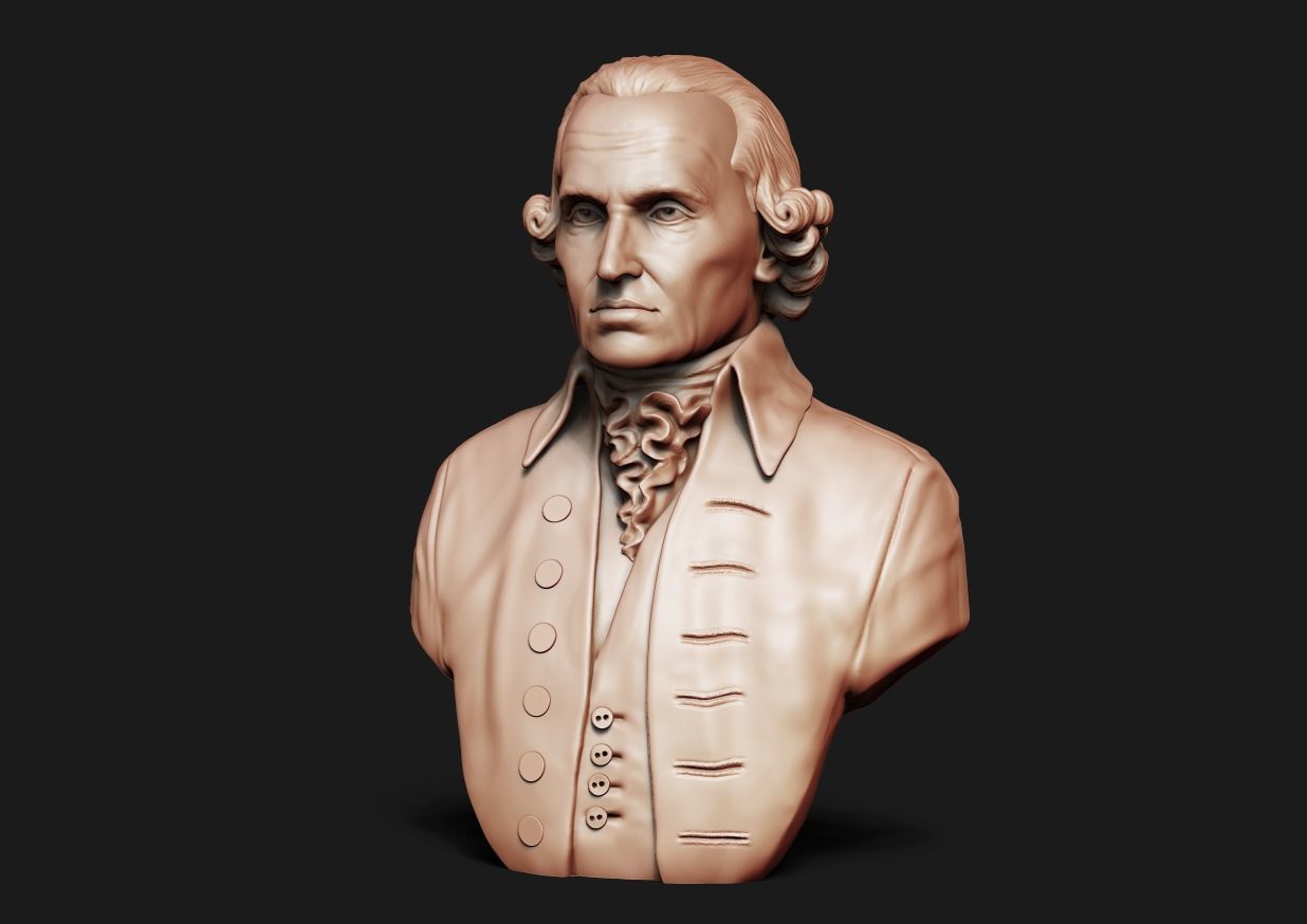 Immanuel Kant Bust 3D print model_23