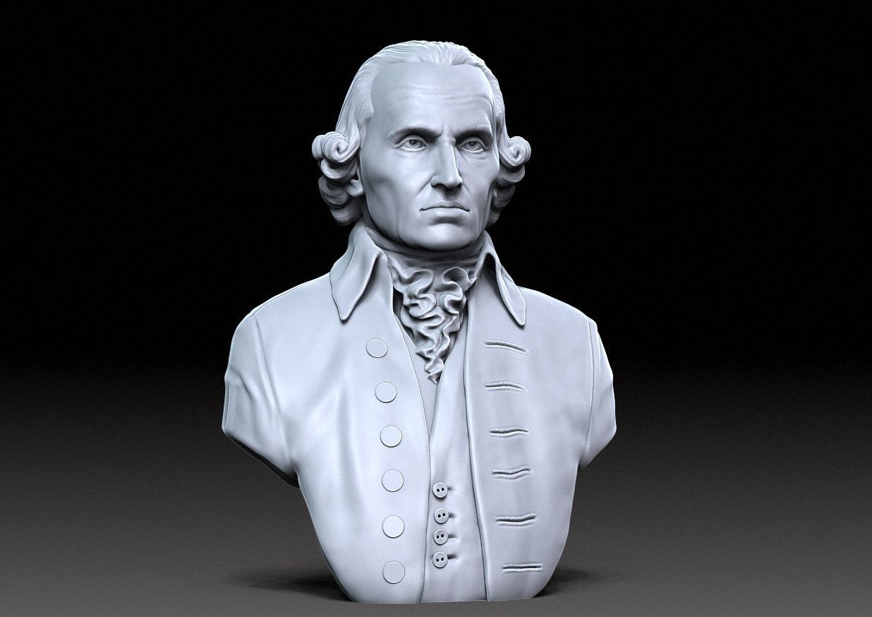 Immanuel Kant Bust 3D print model_17