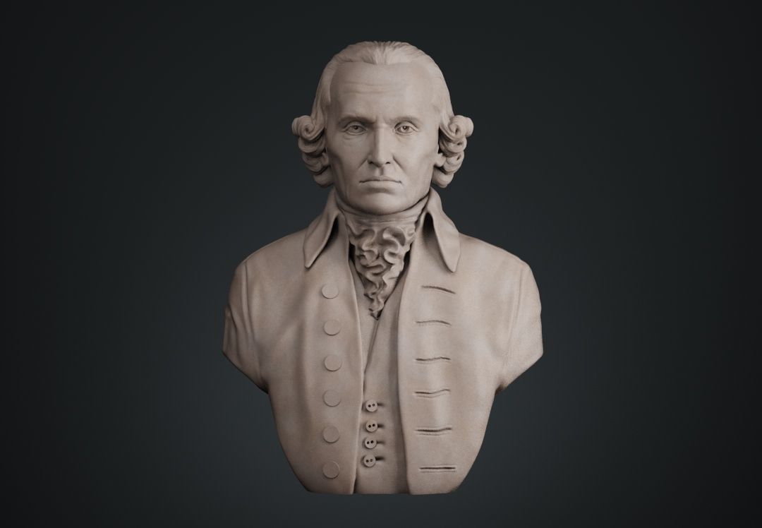 Immanuel Kant Bust 3D print model_1