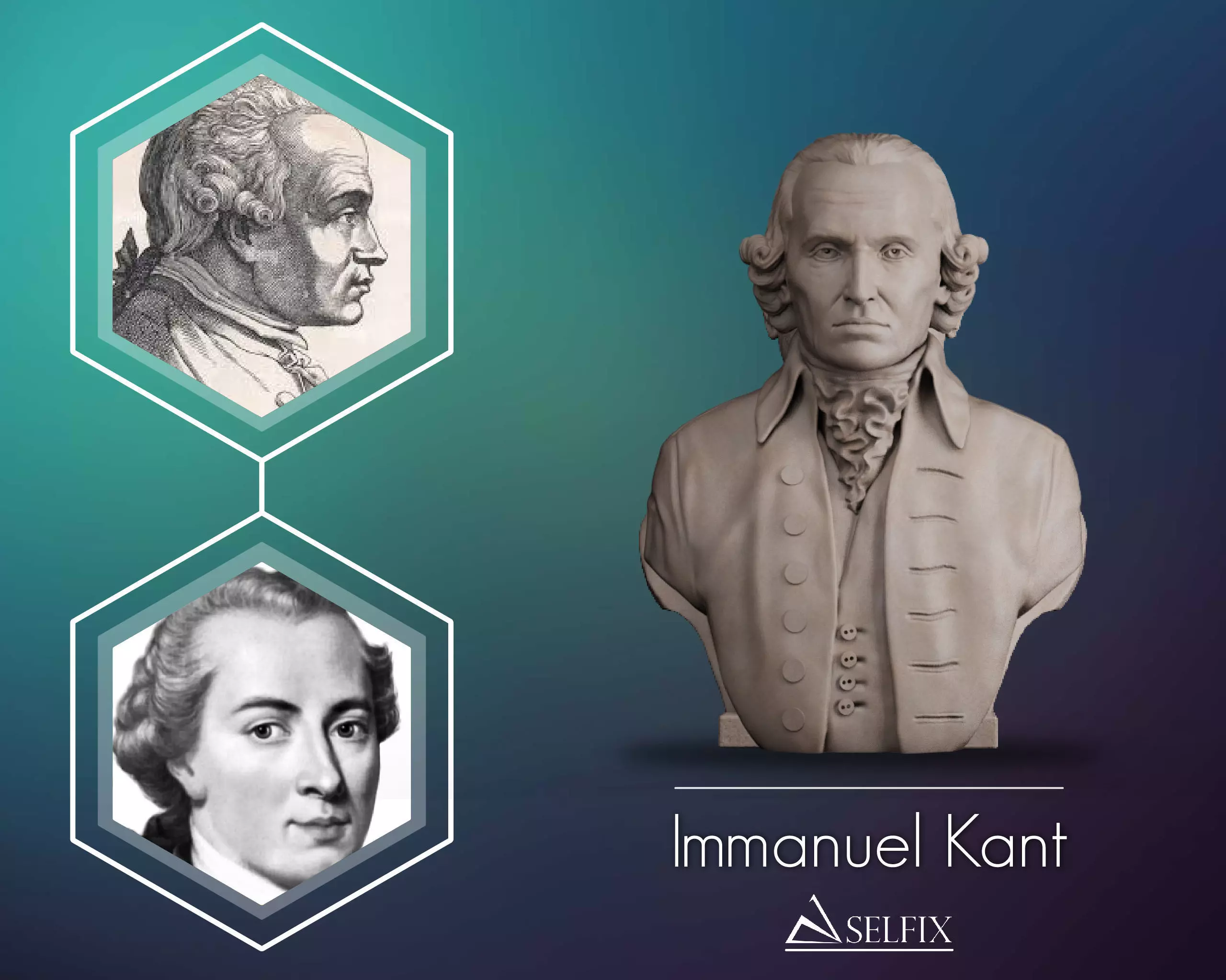 Immanuel Kant Bust 3D print model_0