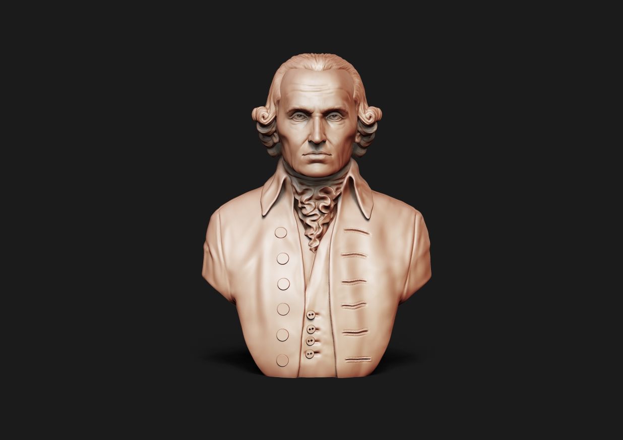 Immanuel Kant Bust 3D print model_21