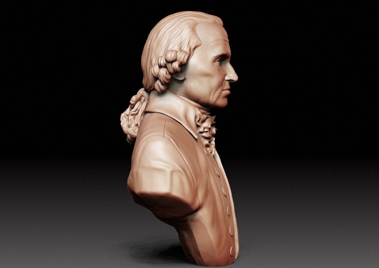 Immanuel Kant Bust 3D print model_15