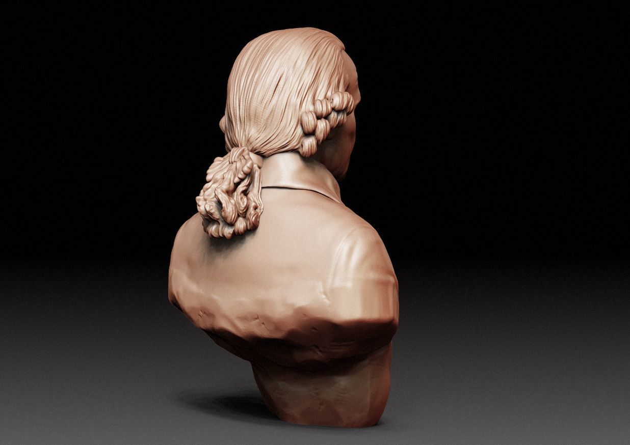 Immanuel Kant Bust 3D print model_28