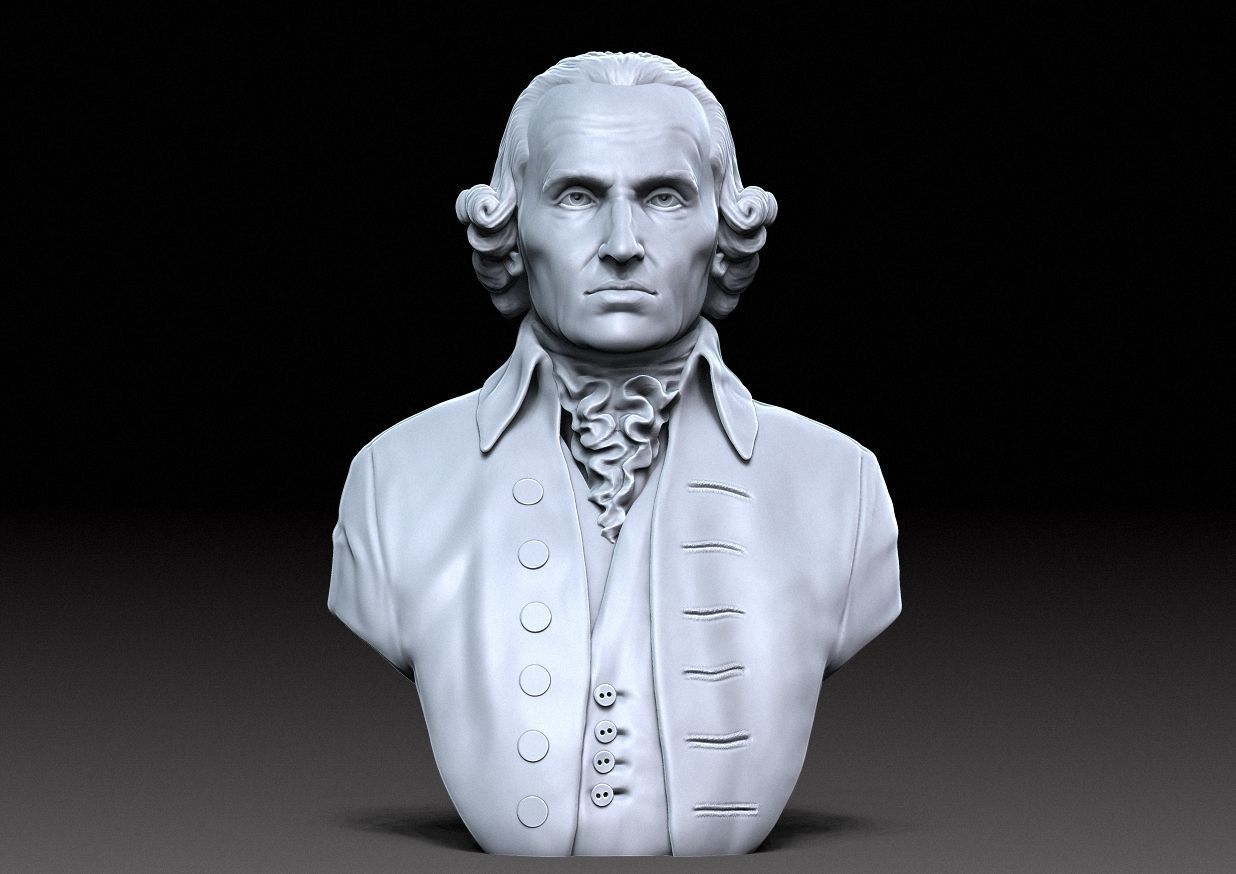 Immanuel Kant Bust 3D print model_16