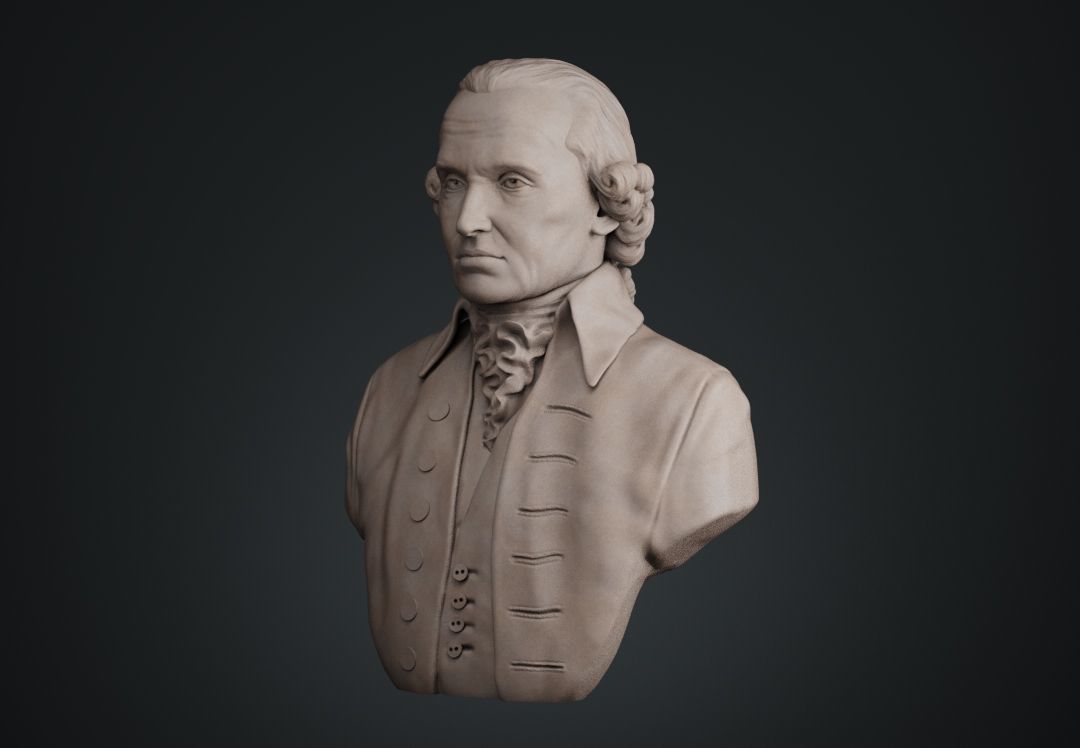 Immanuel Kant Bust 3D print model_4