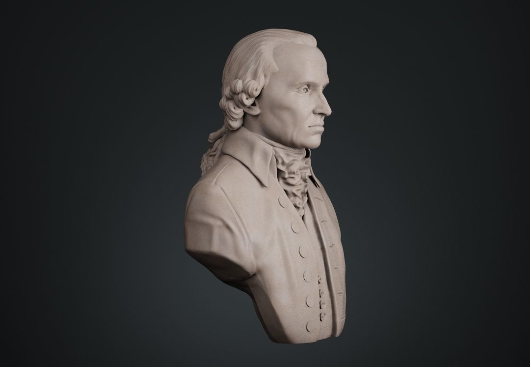 Immanuel Kant Bust 3D print model_7