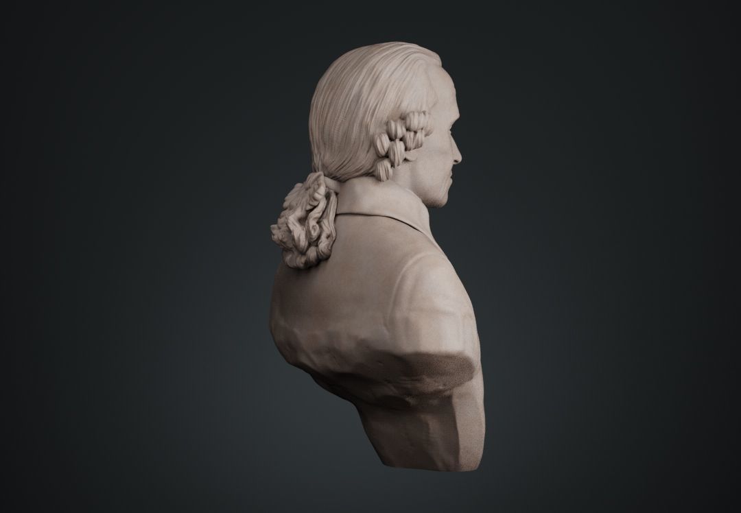 Immanuel Kant Bust 3D print model_9