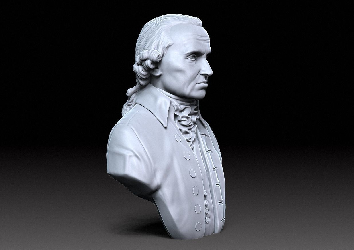 Immanuel Kant Bust 3D print model_19