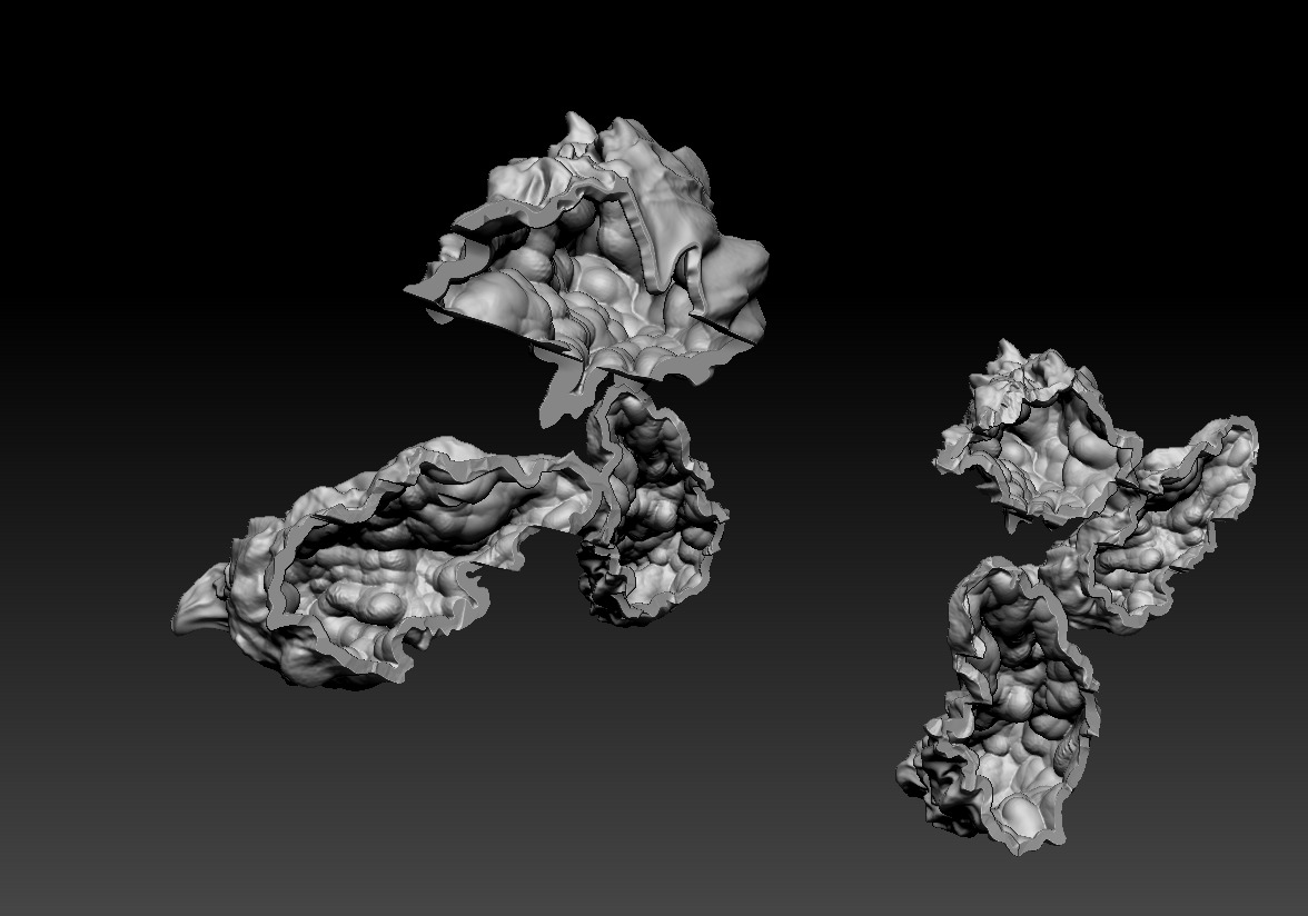 Book Nook Lamp Shattered Iron Between Two Dragons 3D print model_6