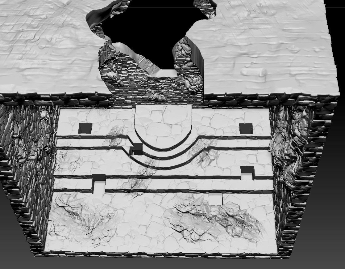 Book Nook Lamp Shattered Iron Between Two Dragons 3D print model_4