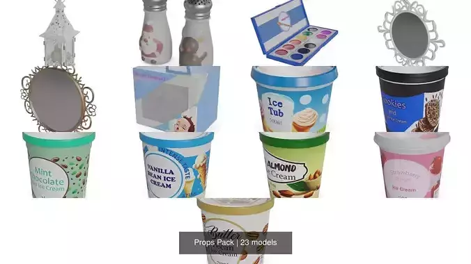 Props Pack 3D Model Collection