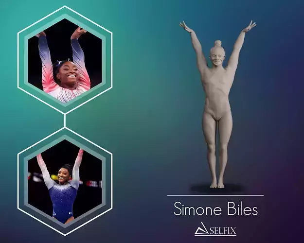 Simone Biles 3D print model