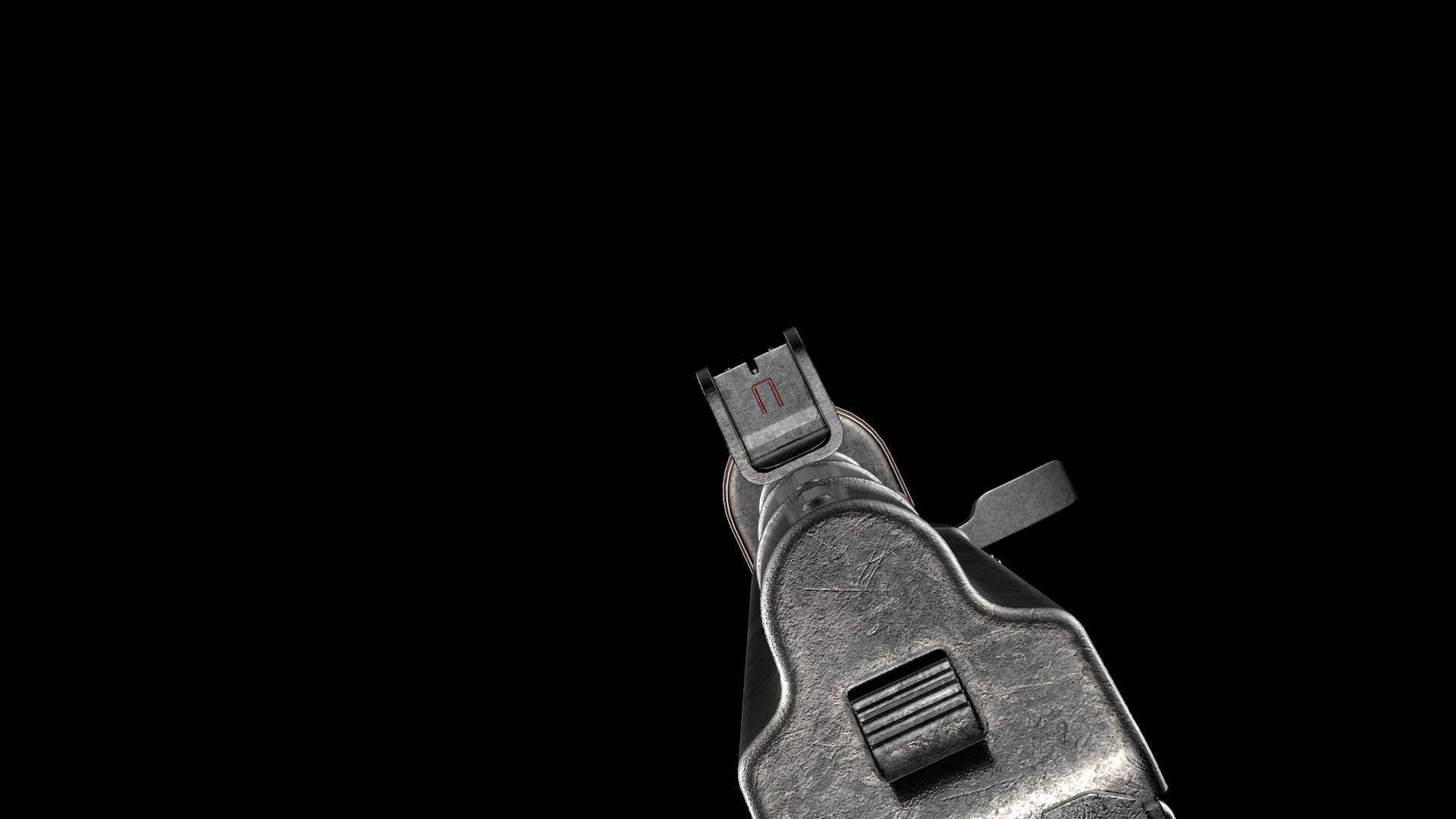 AKS-74U AKS-74UN Kalashnikov Assault Carbine Rifle Game Ready Low-poly 3D model_28