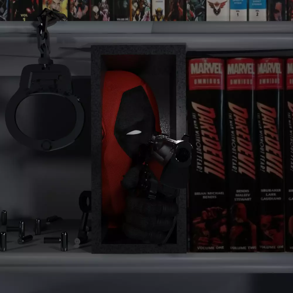 BookNook Deadpool 3D print model_0