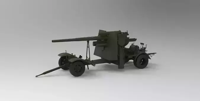 Flak anti-aircraft and anti-tank artillery gun