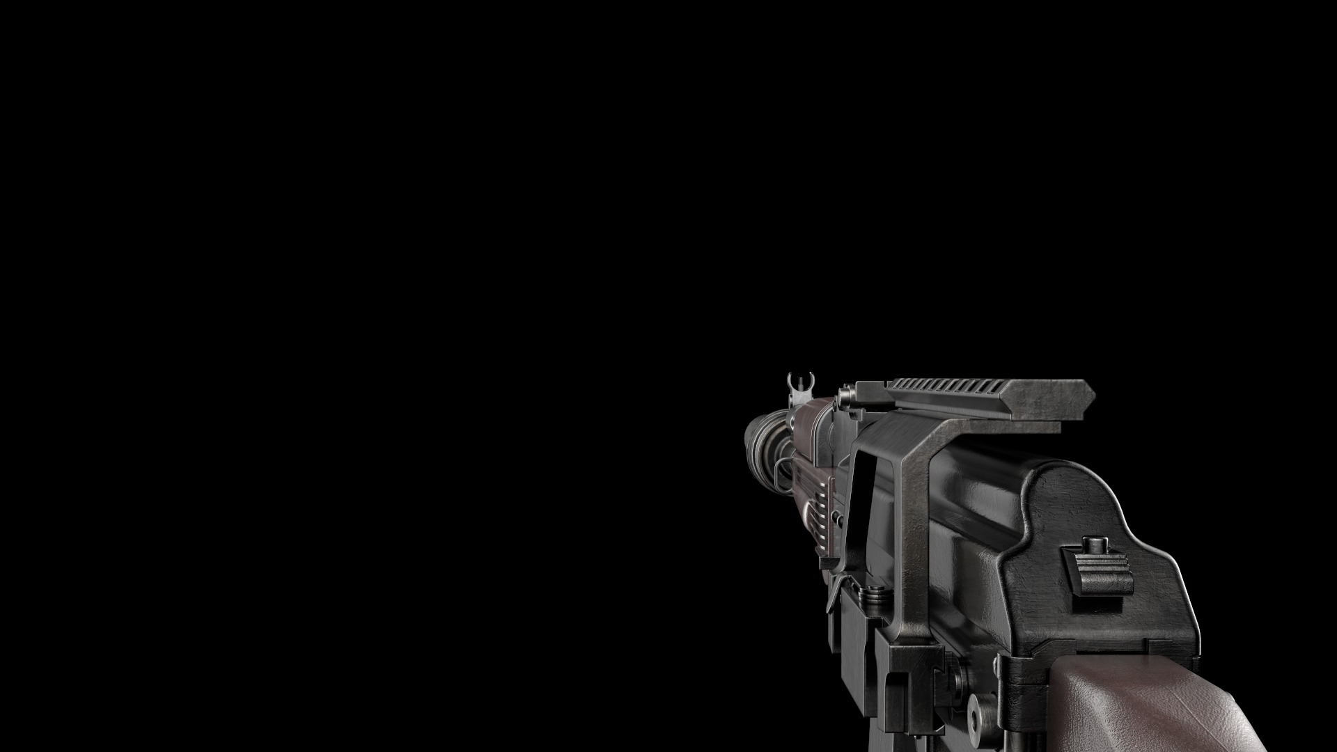 AK-105 AK-102 AK-104 Kalashnikov Assault Rifles Game Ready Low-poly 3D model_41