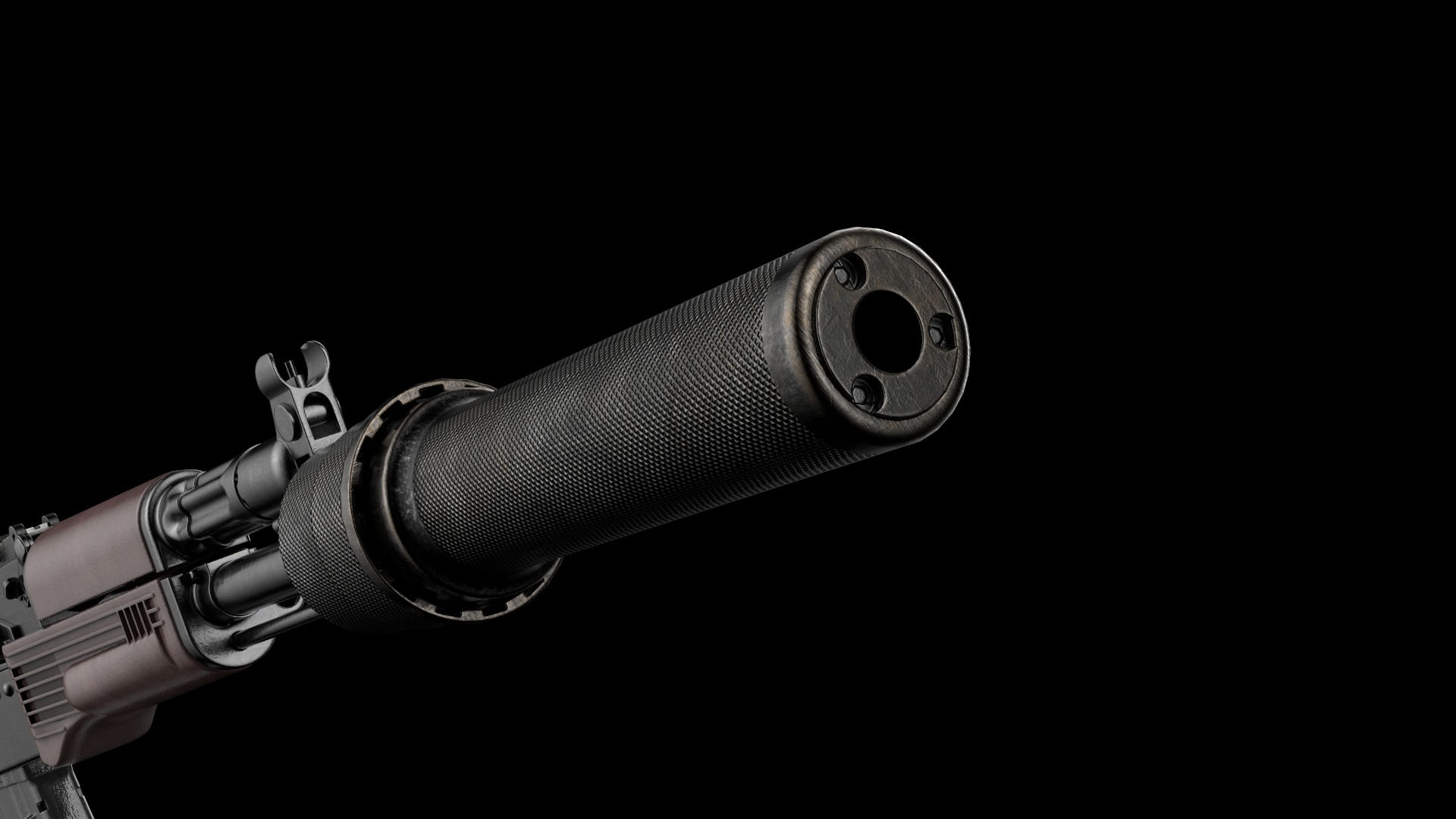 AK-105 AK-102 AK-104 Kalashnikov Assault Rifles Game Ready Low-poly 3D model_32