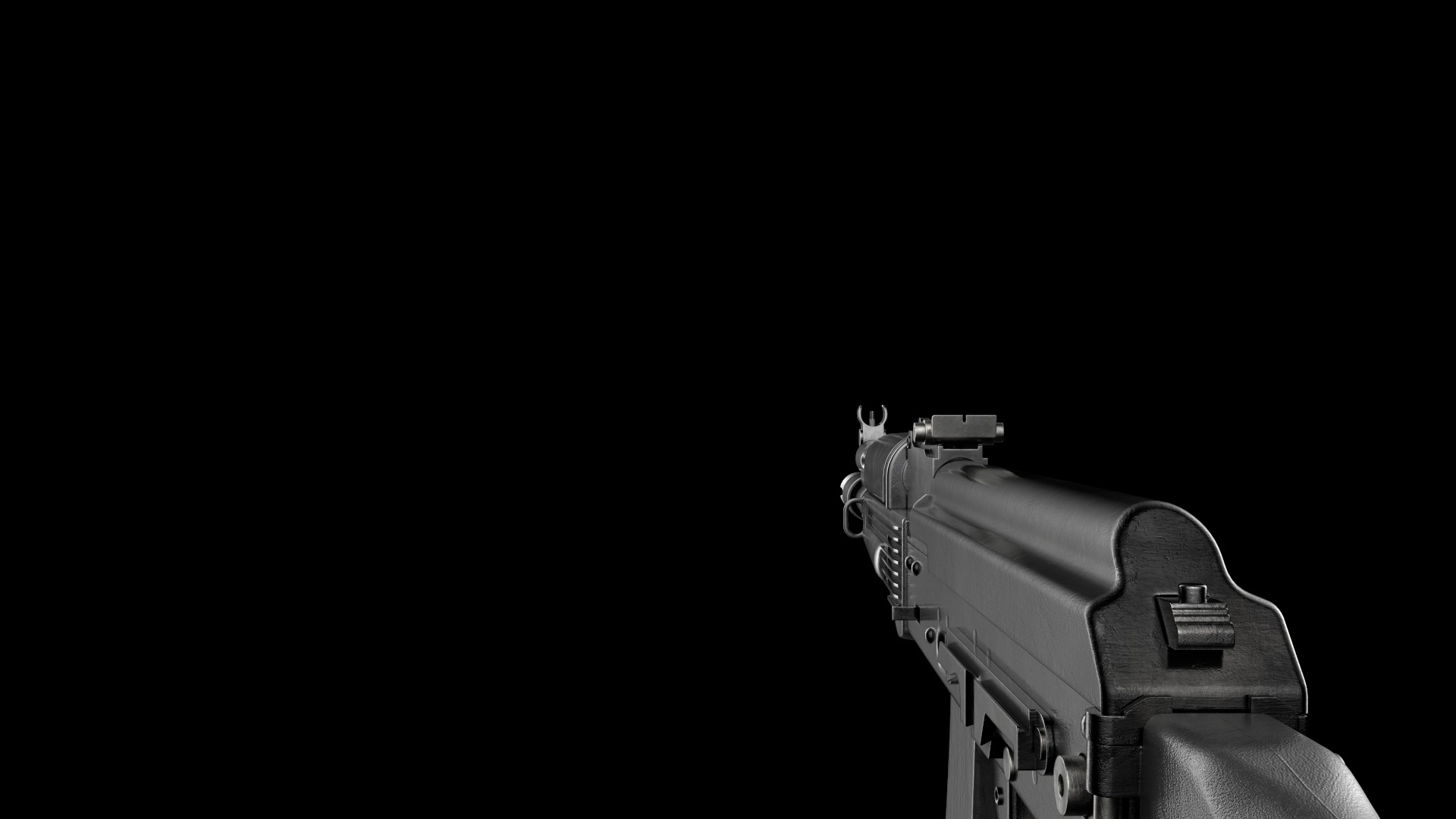 AK-105 AK-102 AK-104 Kalashnikov Assault Rifles Game Ready Low-poly 3D model_34