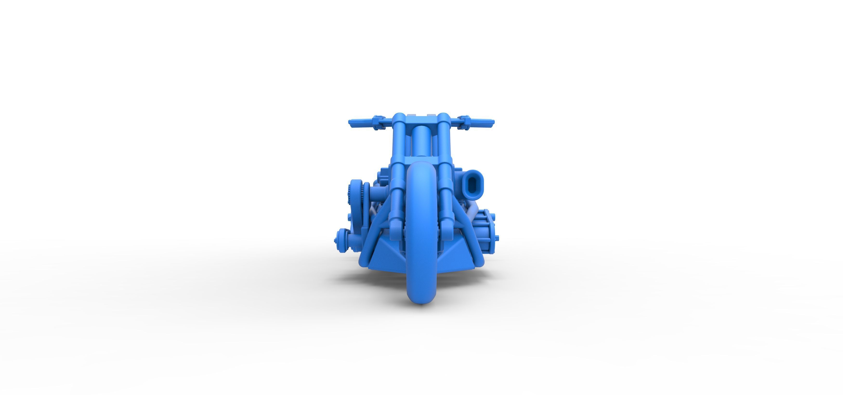 Top fuel dragster motorcycle Base Scale 1 to 25 3D print model_31