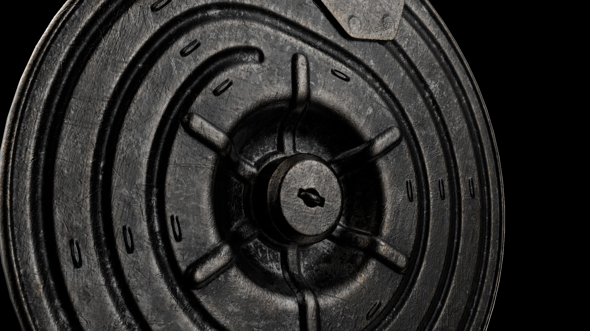 AK Drum Magazine 75 Round Kalashnikov Assault Rifle Game Ready Low-poly 3D model_7