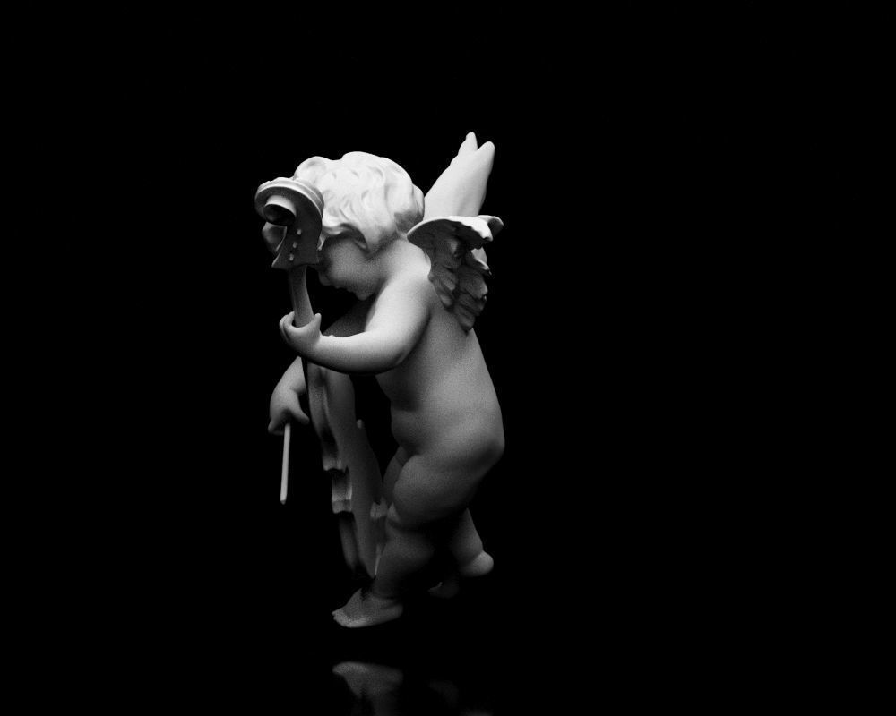 001517 Heavenly Melodies Angel Playing Violin 3dp 3D print model_34