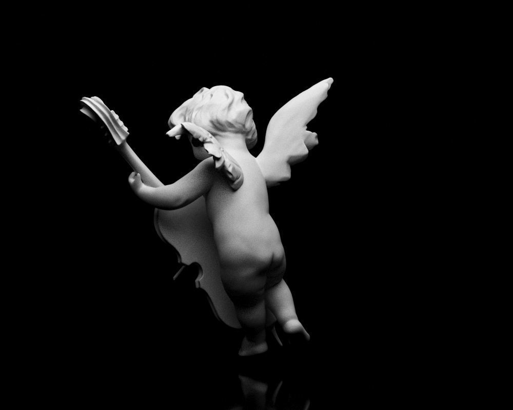 001517 Heavenly Melodies Angel Playing Violin 3dp 3D print model_32