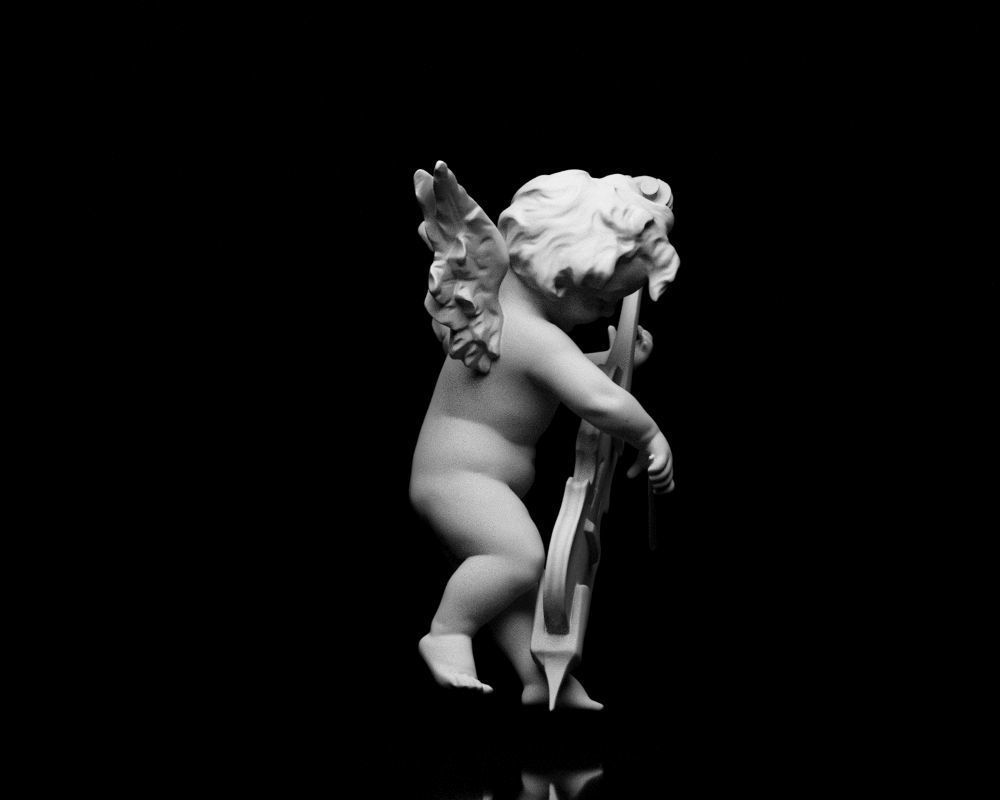 001517 Heavenly Melodies Angel Playing Violin 3dp 3D print model_2